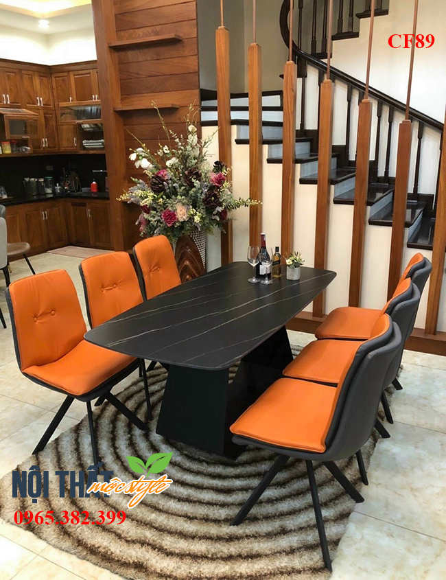 Bàn ghế ăn nhập khẩu CF89 đẹp