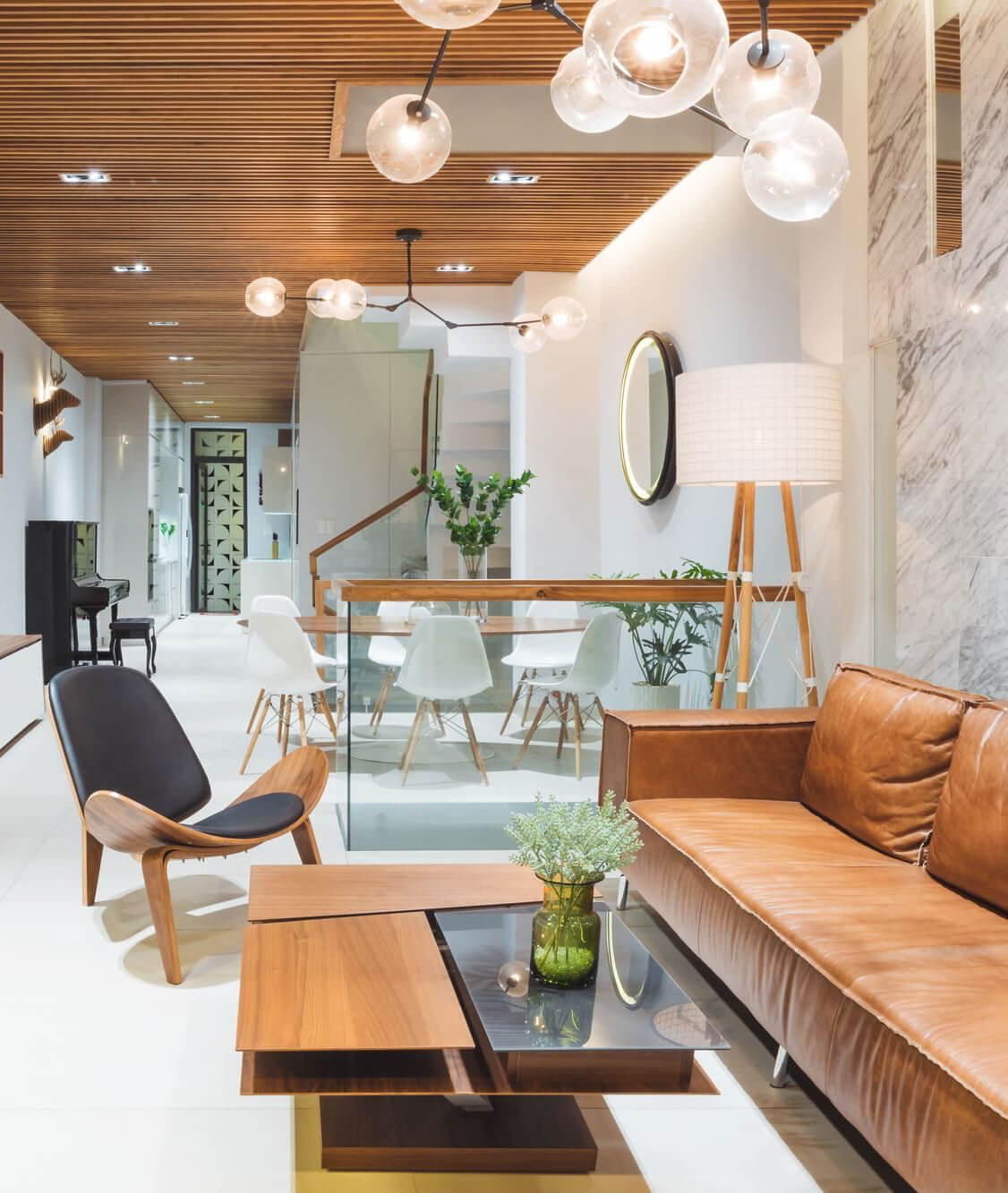 Thiết kế nội thất nhà phố mộc style