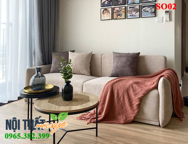 Sofa phòng khách SO02- Mẫu sofa theo phòng cách Hàn Quốc.